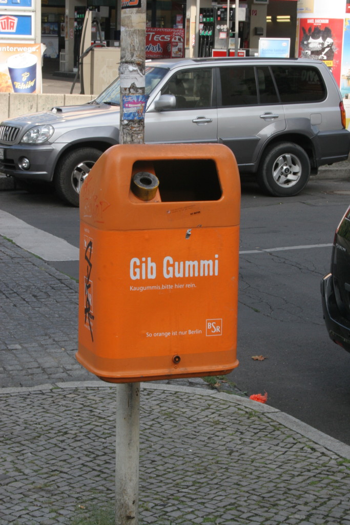 Berlin trash receptacle, taken on August 11, 2014 during our 2014 Berlin / Barcelona Trip
